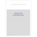 GROUPE JEAN-JACQUES ROUSSEAU. INDEX DES CONFESSIONS.