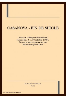 CASANOVA - FIN DE SIECLE