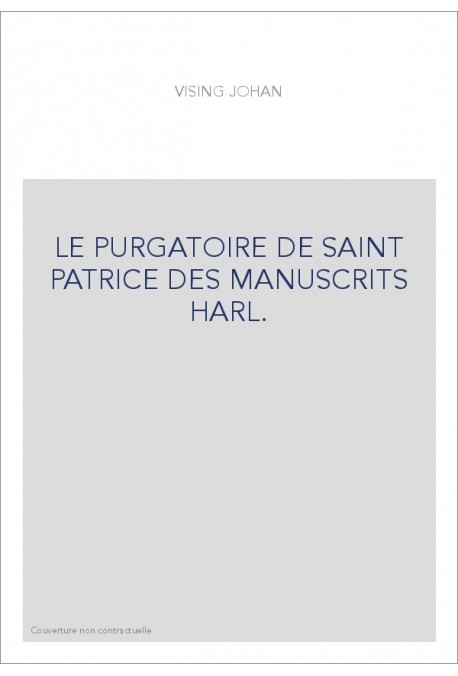 LE PURGATOIRE DE SAINT PATRICE DES MANUSCRITS HARL.