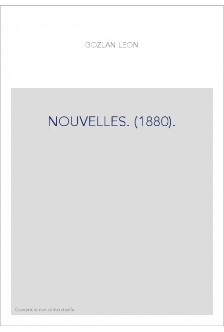 NOUVELLES. (1880).