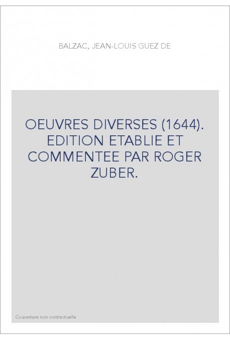 OEUVRES DIVERSES (1644)