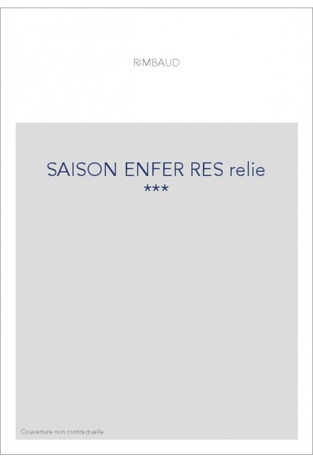 SAISON ENFER RES relie ***