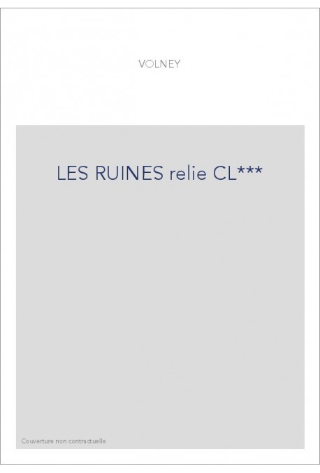 LES RUINES relie CL***