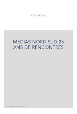 MEDIAS NORD SUD 25 ANS DE RENCONTRES