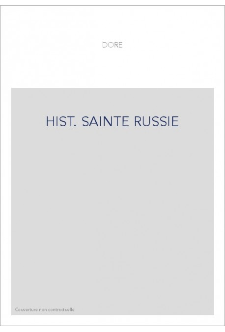 HIST. SAINTE RUSSIE