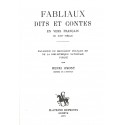 FABLIAUX, DITS ET CONTES EN VERS FRANCAIS DU XIIIE SIECLE.