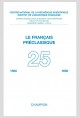 LE FRANÇAIS PRÉCLASSIQUE 25