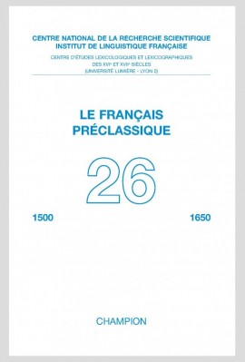 LE FRANÇAIS PRÉCLASSIQUE 26