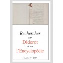 RECHERCHES SUR DIDEROT ET SUR L'ENCYCLOPÉDIE 59- 2024